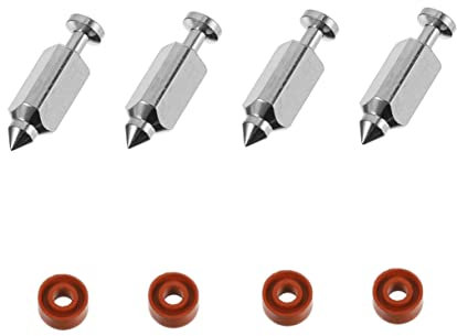YARNOW 2 Ensembles Kit de Aiguilles de Soupape pour Carburateur de Tondeuse à Gazon Accessoires de Moteur Acier Outils et Durables pour Remplacement