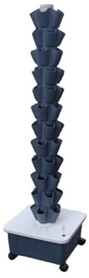 Torre idroponica, Torre idroponica, Sistema di Coltivazione idroponica, Torre di Coltivazione Verticale per Serra da Giardino, per Erbe aromatiche, Frutta e Verdura, con Pompa di idratazione
