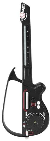 ZAICOLER Jouet de Guitare pour Enfants, Plastique Multifonctionnel Pliable sans Cordes 70 Cm 800 MAh Bluetooth Guitare électrique pour Enfants avec Piano Interactif comme (Black)
