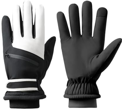 Obesntln Guanti da sci – Guanti tattili resistenti al e antiscivolo, guanti per la neve e il freddo durante gli sport invernali – per ciclismo, sport, guida, sci, donne e uomini
