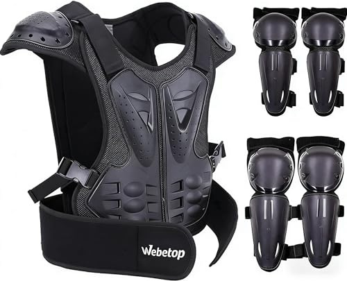 Webetop Kids Dirt Bike Gear Adjustable Youth Motocross Gear Set, Kids Motorcycle Gear for Multi-Sport Use, Dirtbike Gear for Kids Boys Girls M
