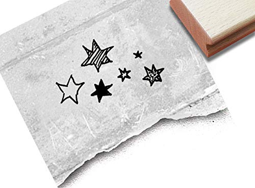 Stempel Motivstempel Sterne - Bildstempel Weihnachten Karten Basteln Scrapbook Bullet Stamp Tischdeko Deko Geschenk Geburtstag - zAcheR-fineT