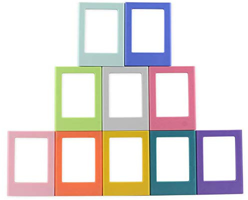 ENJOY-UNIQUE Mini-Bilderrahmen Magnetisch Fotoalbum DIY Fotoalben Kühlschrankaufkleber 3 Zoll kompatibel mit Fujifilm Instax Mini 12, 11, 9, 8 Sofortbildkamera Film,10 Stück