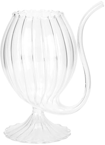 Luxshiny Port Sippers Sipping Straw Glasses Vampire Cup with Built- in 300ml Vampire Wine Port Sippers Red Wine Clear Cup Beverage Goblets for Halloween Parties Bars Restaurants