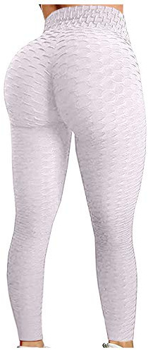 Femme Legging Sport Anti Cellulite Push Up Yoga Pants Pantalon de Compression avec Poches Collant Fitness Haute Taille pour Gym Pilates