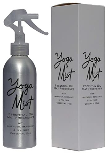 YOGA MIST - Natural Yoga Mat Freshener & Room Spray with Lavender, Tea Tree and Bergamot essential oils. Fresh and relaxing scent. Keep your exercise mat smelling great.