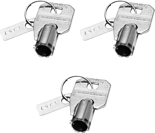 Seco-Larm SS-090KN-1 Pack of 3 Enforcer Extra Keys, for Tubular Key Lock Series SS-090 and SS-095 Switches
