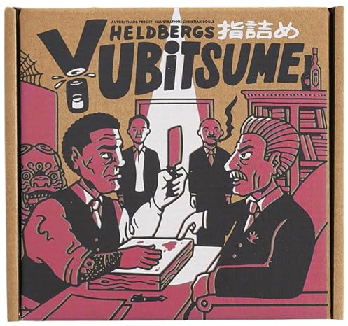 Heldbergs Games Yubitsume – Japanisches Mafia-Würfel- und Reaktionsspiel für 2–5 Spieler – Party- & Actionspiel mit japanischem Flair für lustige Spielabende
