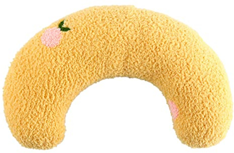 Haustierkissen, U-förmiger Donut für Gelenkentlastung, Weicher Plüsch Kuschelkissen für Katzen und Hunde, ideal für Schlafen, Reisen und Stressabbau