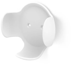 Hama Lautsprecher Wandhalterung für Google Home/Nest Mini (nahezu unsichtbare Anbringung, voller Zugriff auf Anschlüsse und Bedienelemente, optimales Klangerlebnis, inkl. Montagematerial) weiß