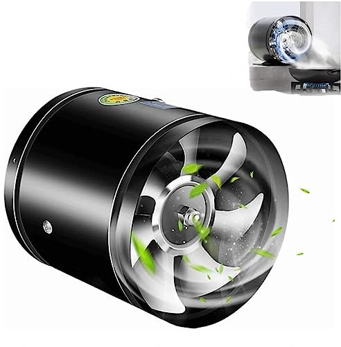 Extractor silencioso potente multifuncional, extractor de cocina portátil, soplador de alta velocidad, ventilador de ventilación integrado de un solo lado para techo, sótanos, baños, cocinas y ático