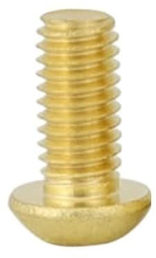 1/2/5/10/20 Stück Messing Linsenkopfschraube M2 M2.5 M3 M4 M5 M6 M8 M10 Messing Kopfschrauben(25mm,M2 (20pcs))