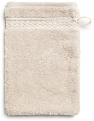 Möve Pure Luxury - Guanto da bagno in 100% cotone egiziano, 15 x 20 cm, colore: Angora