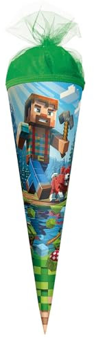 ROTH Motiv-Schultüte, Block Game, 50 cm, rund, Tüllverschluss