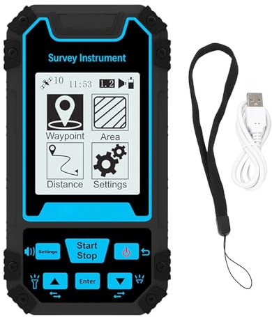 GPS-Oberflächenmessgerät, 2,4-Zoll-Bildschirm Tragbares Erdreliefmessgerät mit GNSS-Chip, unterstützt 2 Messmodi