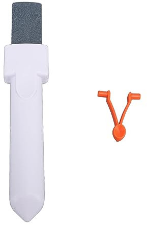 Pool Pumice Stone with V Clip Handle Eraser Pumice Stick Cleaner Pool Cleaning Tool for Toilet Bowl Tile Calcium Tub ABS Material