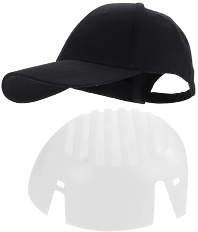 Homoyoyo Casquette de Baseball Légère Insert de Forme en PE et Tissu, Casquette de Industrielle Renforcée pour Homme et Femme en de Travail