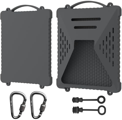 ACOVER Custodia in silicone liquido per Starlink-Mini, antenna parabolica, segnale satellitare stabile, custodia impermeabile e antigraffio con manico, perfetta per viaggi all'aperto, camper
