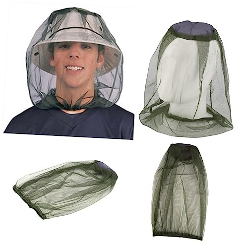 TOGEVAL Chapeau Moustiquaire Insectes Maille Fine Protection Visage et Cou pour Randonnée Extérieur
