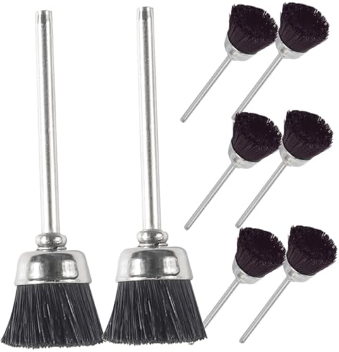 SOESFOUFU 8 pezzi Spazzole Pulizia Professionali per Punte Fresa Unghie Pennellini Manicure Accessori Nail Art per Uso Domestico e Centri Cura Pulizia Profonda e Prolunga Vita Trapano