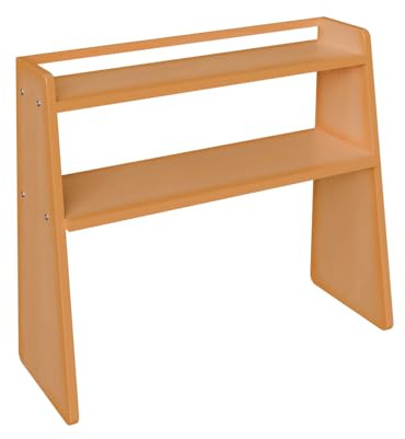 jpfttrade 2 Tier Wooden Desktop Storage Shelf, Countertop Organiser for Kitchen, Coffee Station and Home Office, Desk Shelf for Spice Jars, Books, Cosmetics and Office Supplies, 62 x 19 x 50 cm