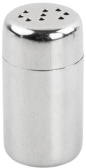 FooYee 2 Pcs Mini Salt and Pepper Sets, 24 ml Stainless Steel Salt Shaker Small with Plastic Cover, Portable Mini Spice Jars, S or P Shaped Portable Seasoning Shakers for Kitchen, Camping, BBQ