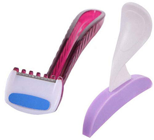 CULER Frauen-Bikini-Privat Rasieren Silikon Stencil Razor Female Geheimnis Haar Shaping-Remover-Rasierapparat Trimmer Tool Kit (zufällige Farbe)