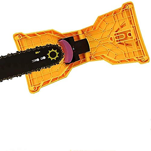 Chainsaw Sharpener with 3 Whetstone, Chainsaw Teeth Sharpener with 2 Holes Work Fast Sharp Chain Saw Sharpener, Fit for 14/16/18/20 Inch Chainsaw Bar
