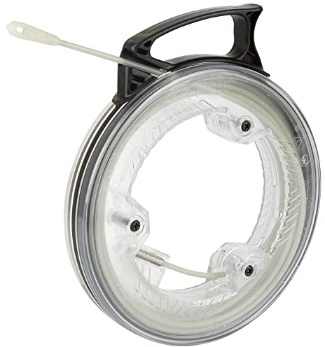 Klein Tools 50550 Cinta de pescado que brilla en la oscuridad, fibra de vidrio con punta de nailon y conector de acero inoxidable para accesorios de caña de pescar
