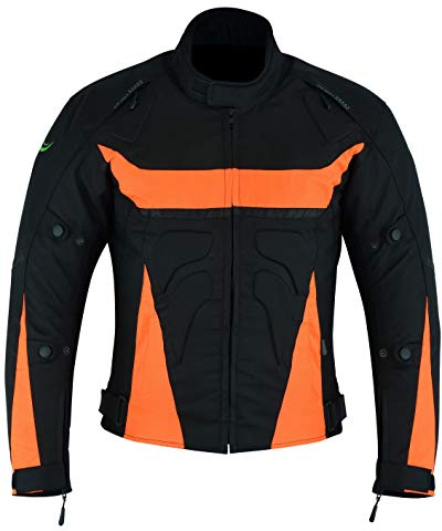 RIDEX Mens CJ225 Textile Protective Motorcycle Motorbike Jacket Armoured Waterproof