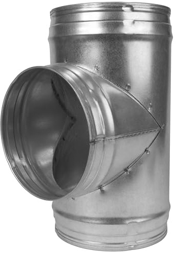 Vent Systems Ø150 mm Y-förmiger Rohrverbinder – 3-Wege Adapter aus verzinktem Stahl - Langlebige Rohrverbindung für Lüftungsrohr, Abluftschlauch, Klimaanlage, Waschmaschine Trockner Verbindung