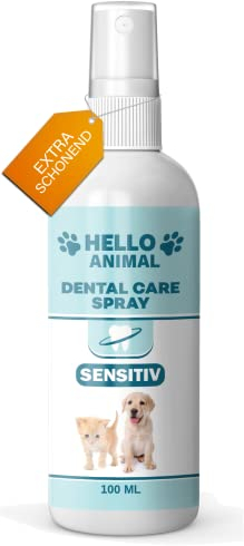 NEU: HelloAnimal® DENTAL Spray EXTRA SENSITIV für Hunde und Katzen – Dentalspray mit milder Formel für Mundgeruch - Zahnsteinentferner auch für Zwischenräume - Zahnreinigung und Zahnpflege