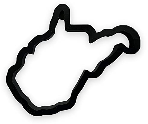 West Virginia State Cookie Cutter with Easy Push Design (4.5 inch)