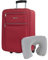 ITACA - Maletas De Viaje Cabina 55X40X20 Material EVA Ligero, Trolley con Ruedas Maleta De Mano para Avion Maleta Cabina Equipaje para Viajes Cortos Compatible Ryanair, Rojo