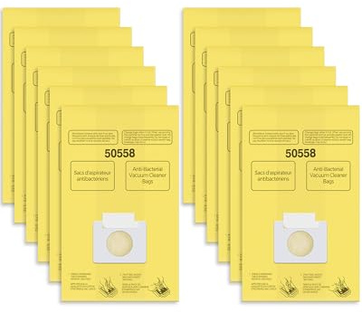 Vacuum Bags Replacement for Kenmore Canister C/Q 5055 50555 50557 50558 and Pana·sonic Type C-5 C-18 Vacuums - Premium Vacuum Cleaner Dust Bag - 12 Pack
