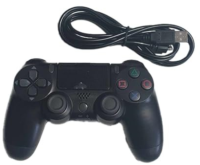A2ZWORLD Joystick USB 2.0 Gaming Plug & Play, Compatibile con PS4, Controller da Gioco per Computer Fisso e Console, Massima Precisione e Costruzione Durevole