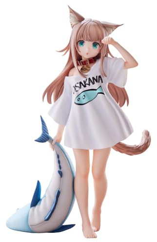 Zhongkaihua Niedliche Katzenfigur Kinako Cartoon Q Figuren 21 cm Stehende PVC-Statue Modell Sammlung Schreibtischdekoration