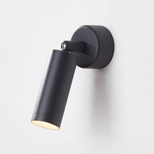 Chao Zan LED Wandleuchte, Schwenkbar Wandspot, Wandstrahler innen, Wand-Leselampen, Modern Wandlampe für Wohnzimmer Schlafzimmer Küchen (Schwarz)