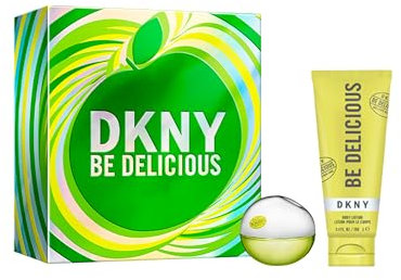 DKNY Be Delicious Set Regalo da Donna - Eau de Parfum 30ml, Lozione Corporale 100ml - Fragranza Floreale Fruttata, Persistente, Donna Karan New York