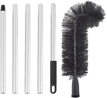 Retractable Gutter Cleaner, Retractable Brush Tool for Gutter, Roof Cleaning Tool, Easily Clean Gutters to Remove Leaves and Debris, Stiff Brush Gutter Cleaning Tools for Removing Dust and Leaves