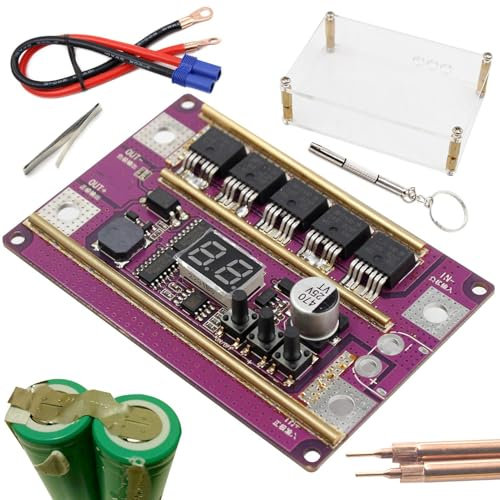 Chaies Kit di saldatura a punto batteria - Kit portatile per saldatrice a punti | saldatrice a punti batteria al litio per condensatore, set di utensili per saldatura a punti con perno di