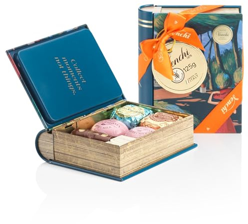 Venchi - Mini Libro Grafica Roma con Cioccolatini al Latte Assortiti, 125 g - Senza Glutine - Idea Regalo