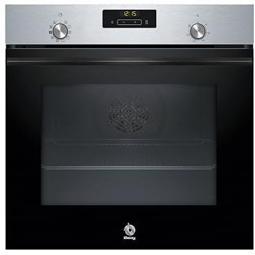 Balay - Horno multifunción con función vapor, 60 x 60 cm, Aqualisis, Control Comfort, Raíles 1 nivel, Cristal negro, 3HA4031X3