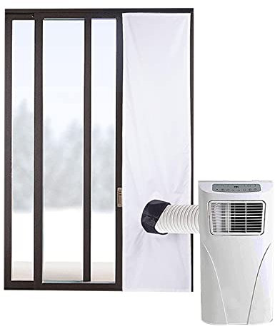 Kit di guarnizioni per finestre AC – Panno sigillante portatile impermeabile AC per finestre, deflettore aria condizionata, accessori per sigillare finestre medie o grandi