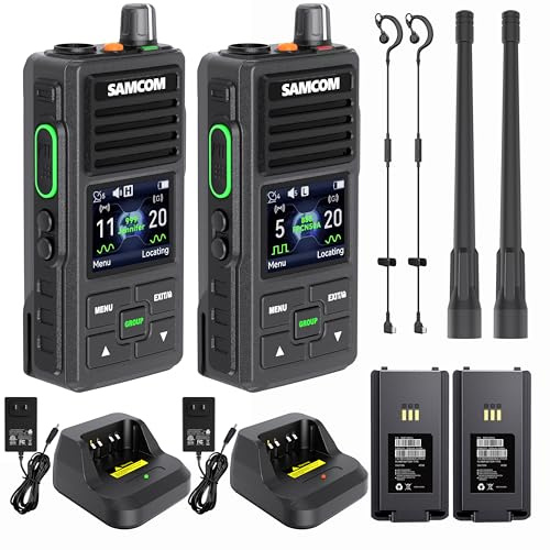 SAMCOM FPCN50A DMR Digital Two Way Radio 5W Long Range Walkie Talkie with GPS Tracking, Customizable Channels, IP67 Waterproof, Lone Worker,Emergency Button for Construction Security Industrial
