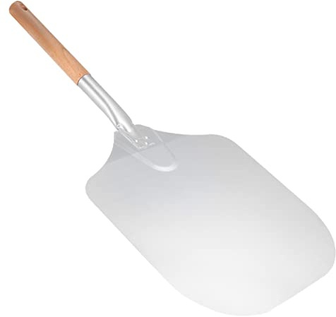 Warmhm Spiral Pizza Shovel Wood Handle for Pizza Paddles and Spatulas in Home Restaurant Kitchens Tool