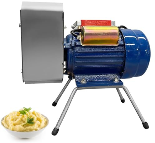 Schiacciapatate elettrico, in acciaio inox, 750 W con albero di macinazione di precisione, uscita 20-30 kg/h per una preparazione liscia di aglio e pomodoro