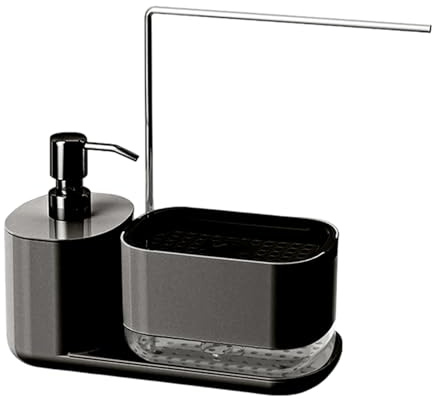 Kitchen Sink Caddy – Sponge Storage Holder, Soap Organizer Rack | Dishcloth Container Multifunction Cleaning Stand, Rust Resistant Counter Equipment, Strong Drain Basket Accessory for Dorm Room