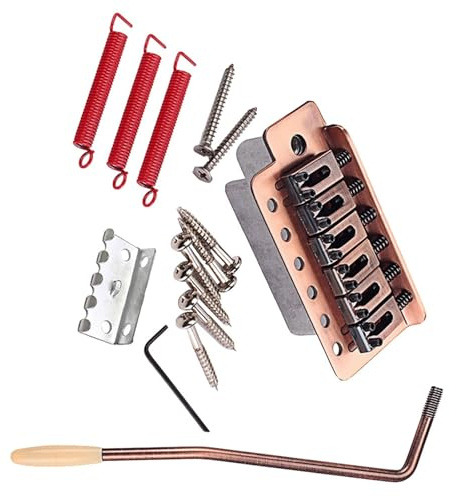 Selle piatte a 6 corde Sistemi tremolo singoli Installazione rapida Kit ponte chitarra elettrica Tuning di precisione per musicisti per chitarra parti di strumenti musicali