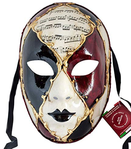 Lannakind Venezianische Maske Gesichtsmaske Volto Damen Karneval Ballmaske Maskerade Wand-Deko